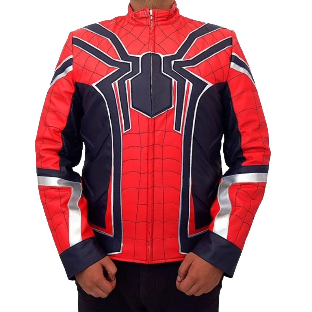 Avengers Infinity War Spiderman Leather Jacket