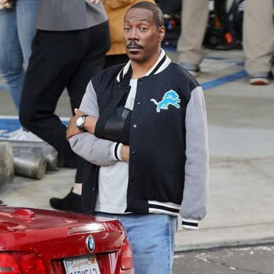 Axel Foley Detroit Lions Varsity Jacket