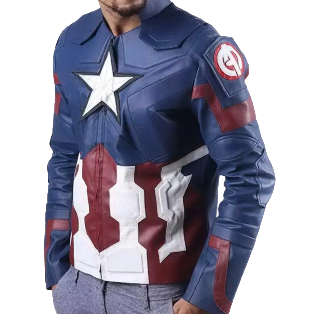 Captain America Steve Rogers Leather Jacket