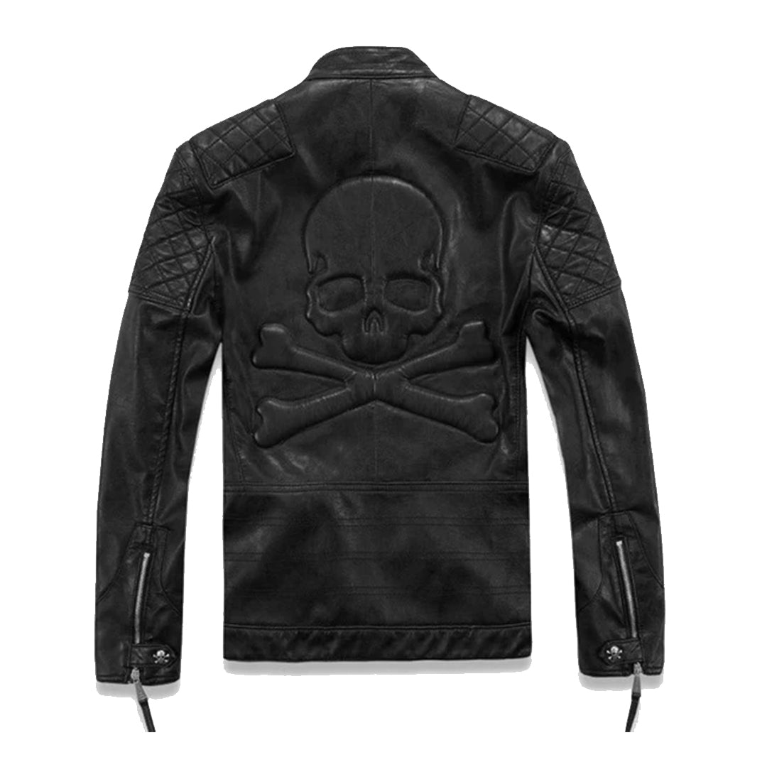 Men's Skull & Crossbones Leather Jacket