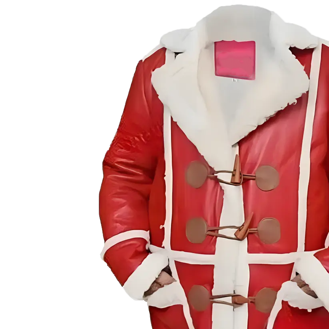 Simmons Red One Santa Claus Leather Coat