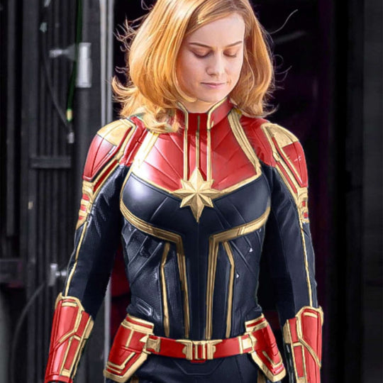 Brie Larson Captain Marvel Leather Jacket