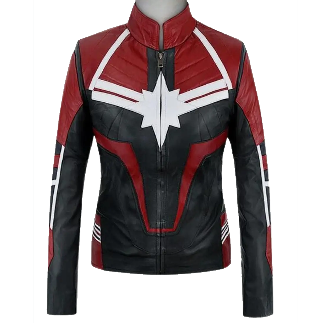 Brie Larson Captain Marvel Leather Jacket