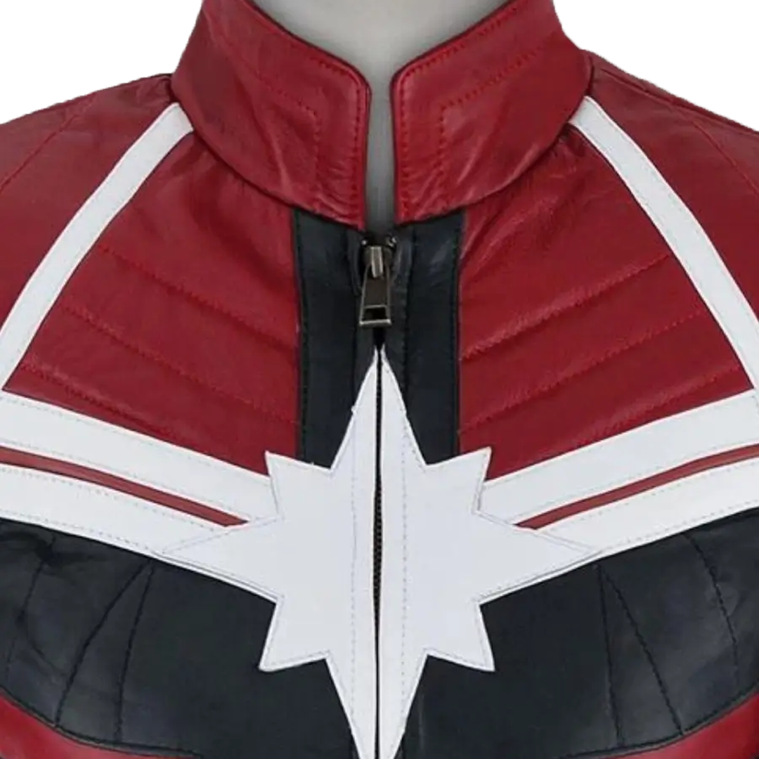 Brie Larson Captain Marvel Leather Jacket