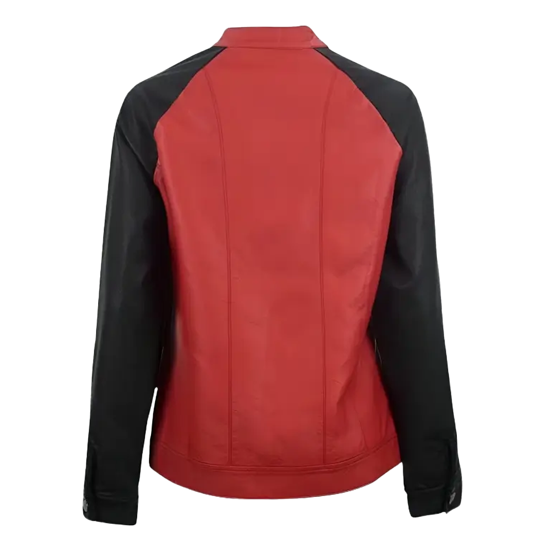 Deadpool Eye Moto Leather Jacket