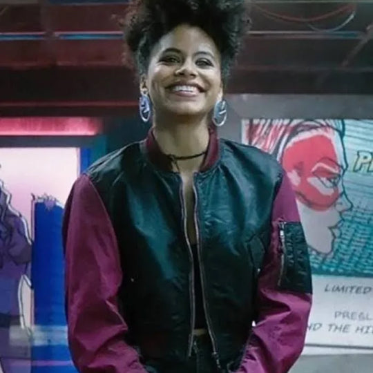 Deadpool 2 Domino Bomber Leather Jacket