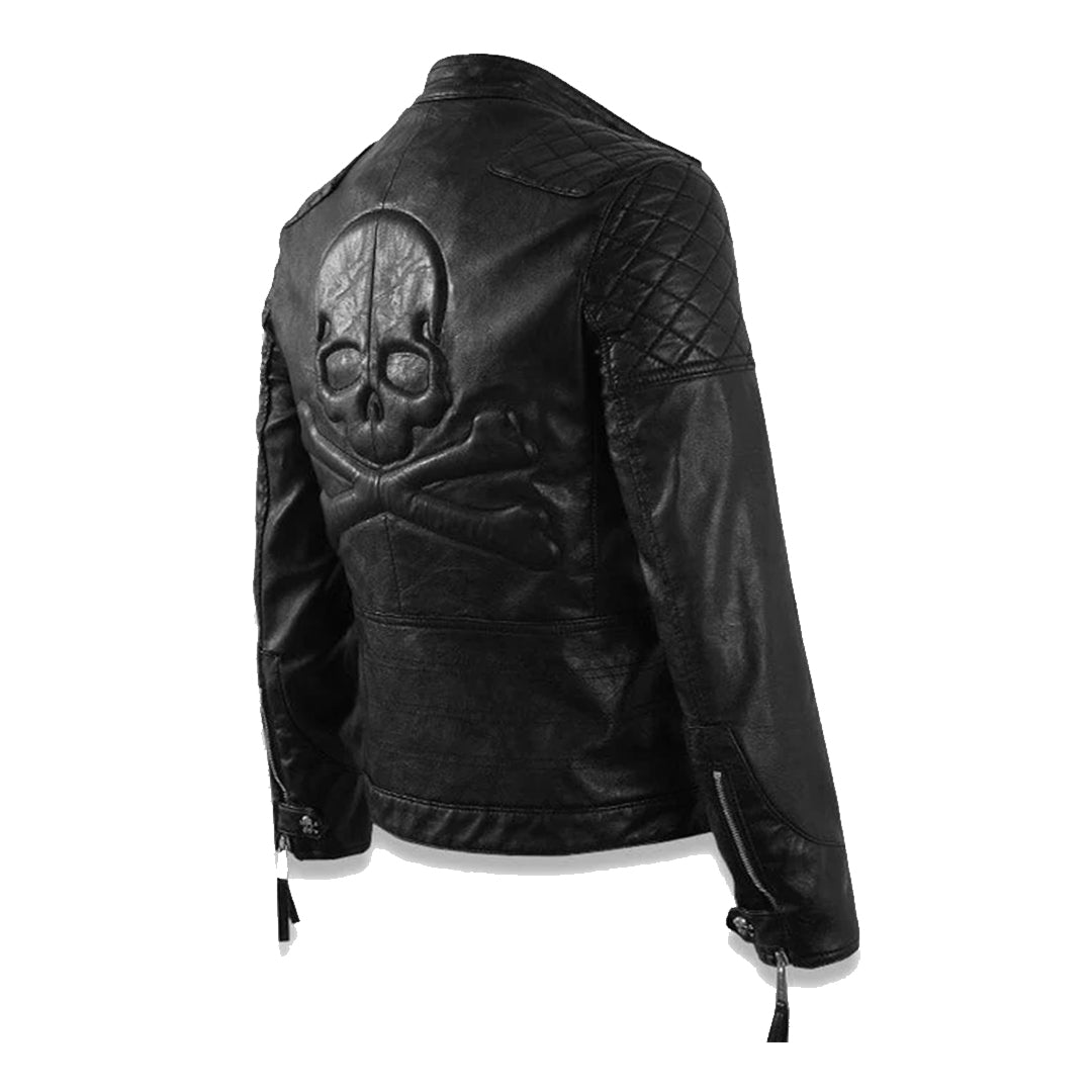 Men's Skull & Crossbones Leather Jacket