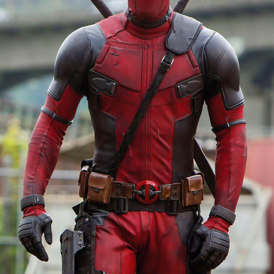 Deadpool Wade Wilson Red Leather Jacket