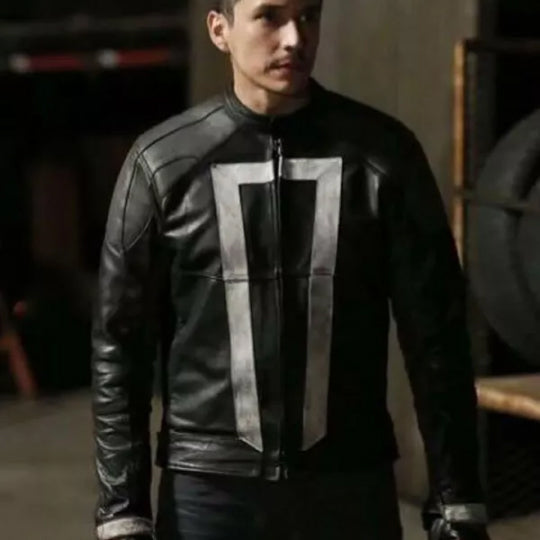 Agents of Shield Robbie Reyes Leather Jacket