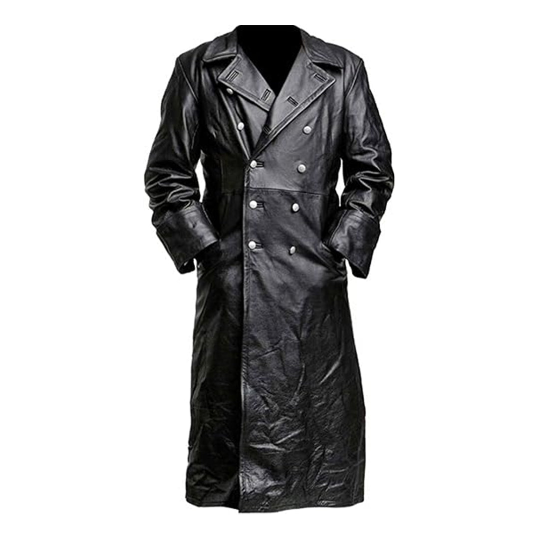 Men's WW2 Classic Officer Leather Coat