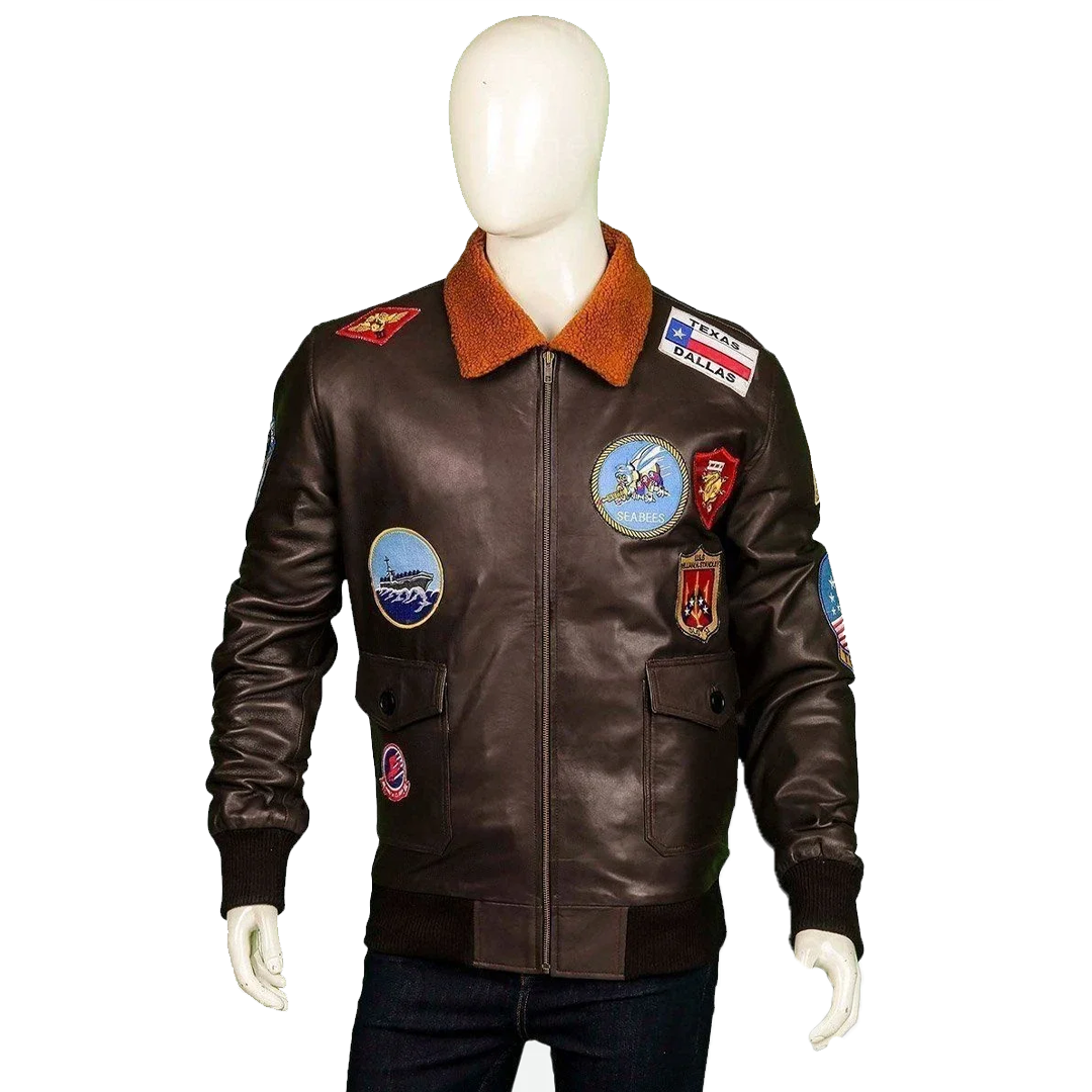 Top Gun Tom Cruise G1 Flight Maverick Leather Jacket