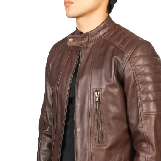 Men's Silhouette Original Leather Biker Jacket