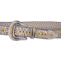 Gold Strap with Crystal and Gold Studs Rhinestone Belt-Belts-The Rhinestone Belts