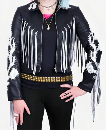 Birds Of Prey Harley Quinn Fringe Varsity Jacket