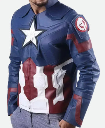 Captain America Steve Rogers Leather Jacket