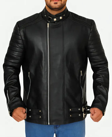 Deadpool Black Ed Skrein Leather Jacket