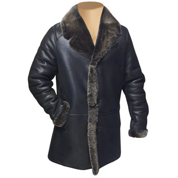 Black Hal Park's Traditional Shearling Coat