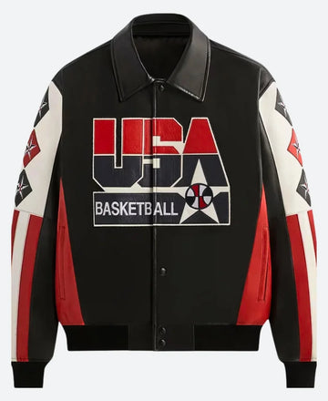 Kevin Durant USA Basketball Leather Jacket