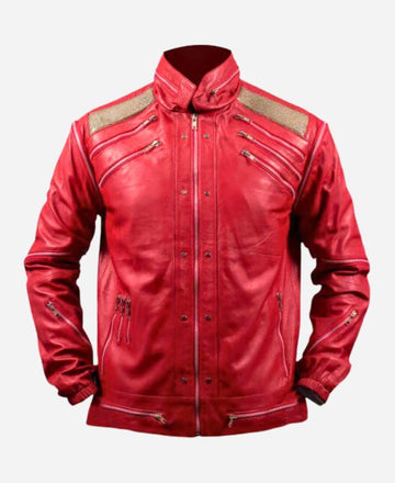 Michael Jackson Beat It Red Leather Jacket
