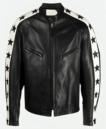Odell Beckham Jr. Super Bowl Party Black Leather Jacket