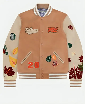 Starbucks Team Pumpkin Spice Latte Varsity Jacket