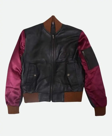 Deadpool 2 Domino Bomber Leather Jacket