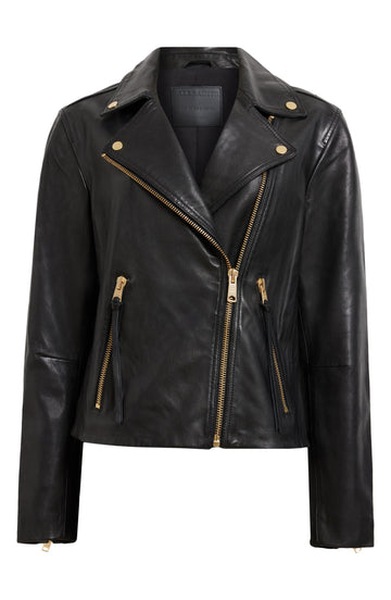 Women's Black Dalby Moto Leather Jacket